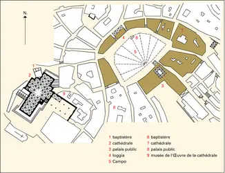 Sienne : le centre - crédits : Encyclopædia Universalis France
