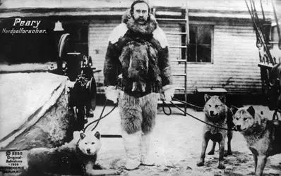 Peary, le vainqueur du pôle Nord - crédits : Hulton Archive/ Getty Images