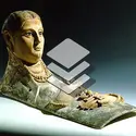 Masque-plastron funéraire de femme - crédits : Erich Lessing/ AKG-images