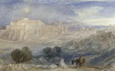 <it>Bethlehem-La fuite en Égypte</it>, J. M. W. Turner - crédits : Sotheby's/ AKG-images