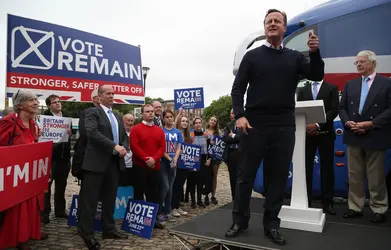 Campagne contre le Brexit au Royaume-Uni, 2016 - crédits : Geoff Caddick/ Pool/ AFP 