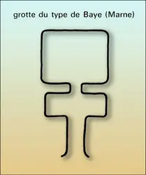 Grotte du type de Baye - crédits : Encyclopædia Universalis France