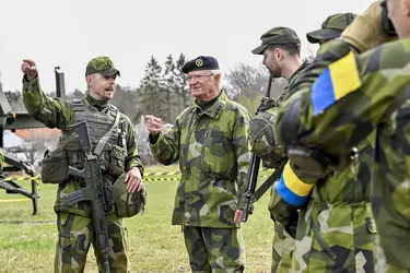 Manœuvres militaires en Suède, 2023 - crédits : Jonas Ekstromer/ TT News Agency/ AFP