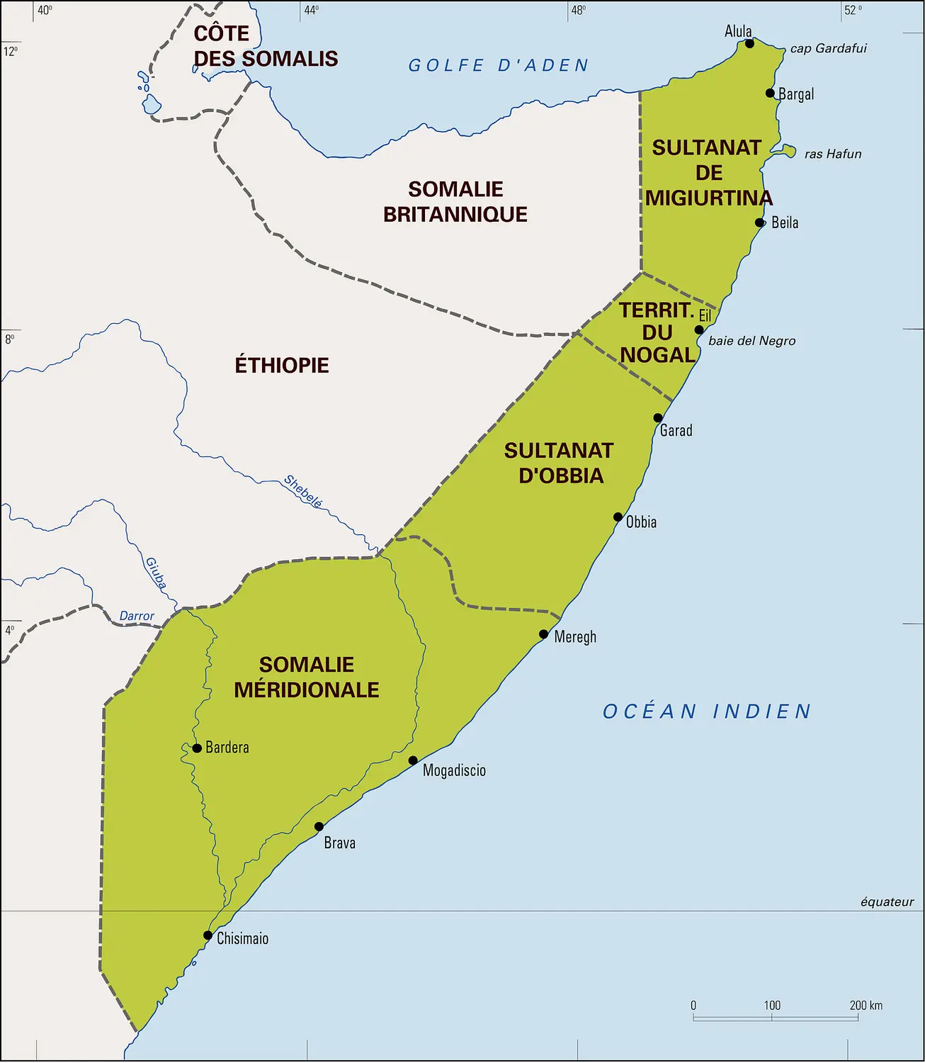 Somalie italienne, 1889-1905