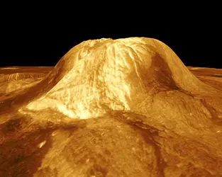 Vénus : Gula Mons - crédits : Courtesy NASA / Jet Propulsion Laboratory