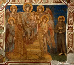<it>La Vierge, saint François et les anges</it>, Cimabue - crédits : Universal History Archive/ Getty Images