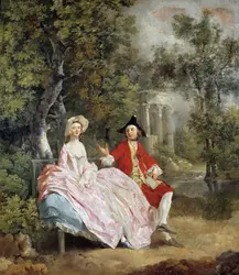 Conversation dans un parc, T. Gainsborough - crédits : Josse/ Leemage/ Corbis/ Getty Images