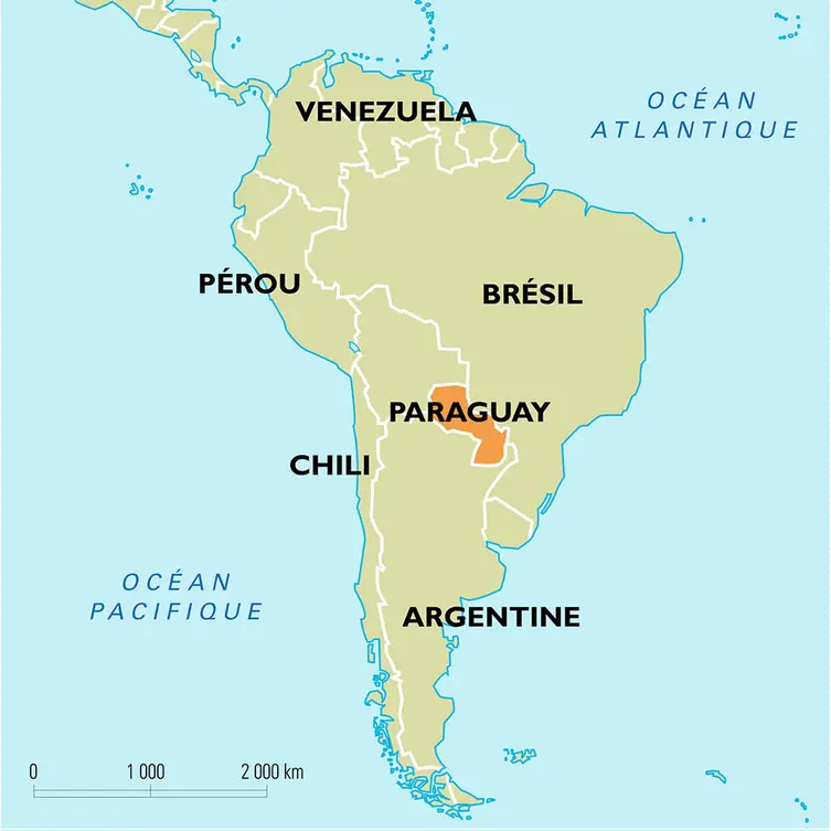 Paraguay : carte de situation