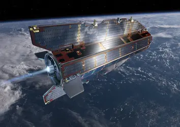 Satellite Goce de l'E.S.A. - crédits : AOES-Medialab/ ESA