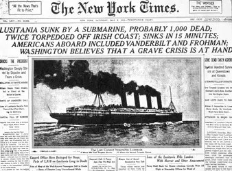 Torpillage du Lusitania - crédits : MPI/ Archive Photos/ Getty Images