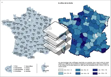 France : législatives de 1997 - crédits : Encyclopædia Universalis France