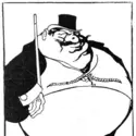 <it>Le Bourgeois</it>, caricature de R. Langa - crédits : AKG-images