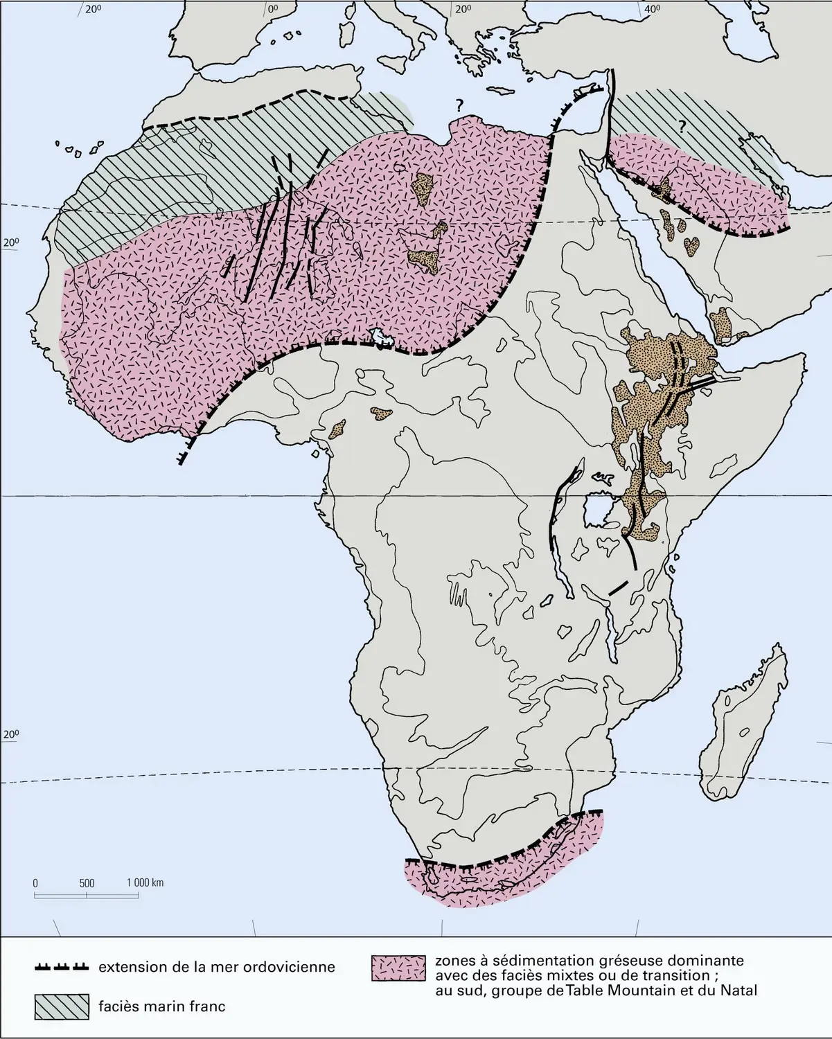Afrique : l'Ordovicien