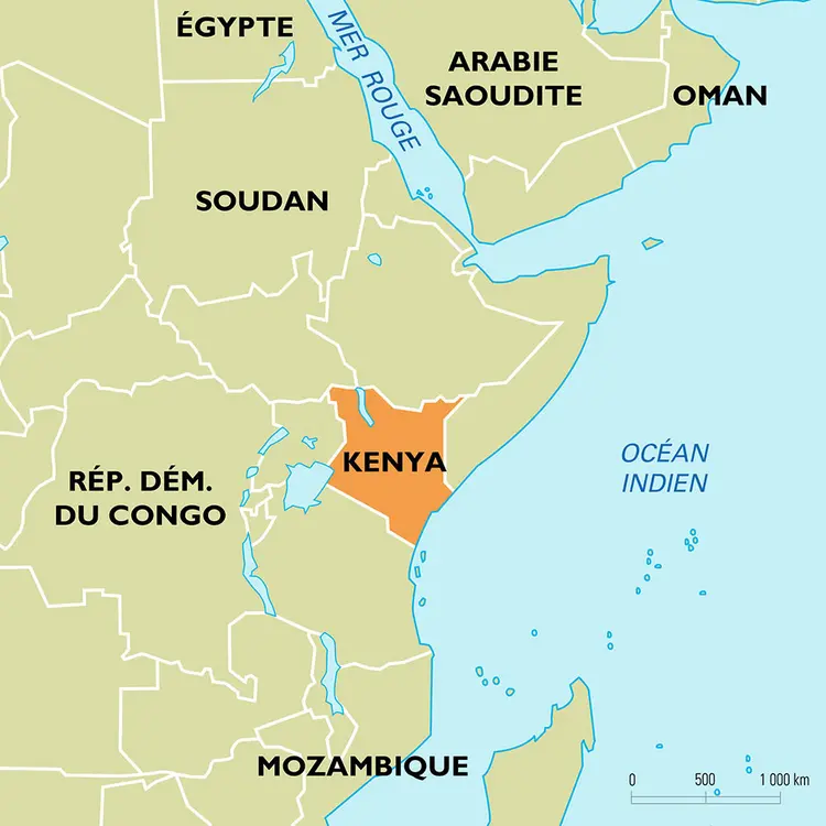 Kenya : carte de situation