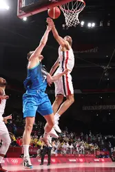 Demi-finale du tournoi de basket-ball des jeux Olympiques de Tōkyō 2020 : France-Slovénie - crédits : Gregory Shamus/ Getty Images Sport/ AFP