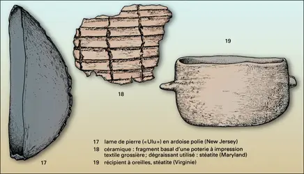 Outil et objets en céramique, tradition archaïque, États-Unis - crédits : Encyclopædia Universalis France