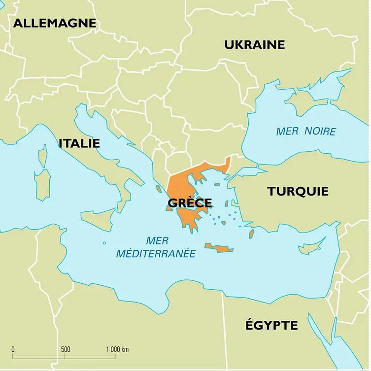 Grèce : carte de situation