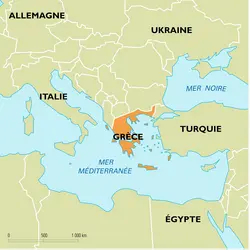 carte de la Grèce