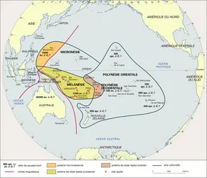 Océanie : préhistoire - crédits : Encyclopædia Universalis France