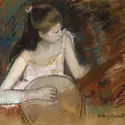 <it>Jeune Fille au banjo</it>, M. Cassatt - crédits : Sotheby's/ AKG-images