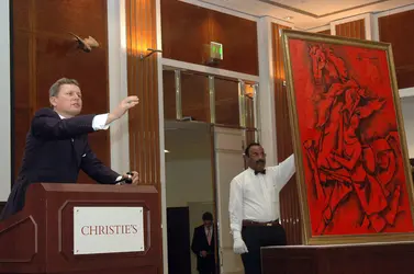 Christie's: vente à Dubaï - crédits : STR/ AFP