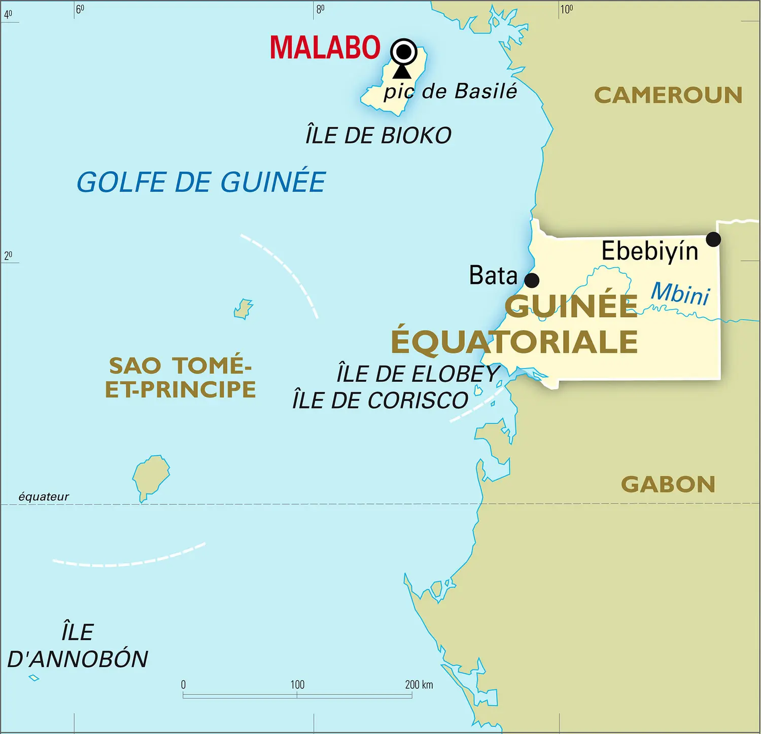 Guinée équatoriale : carte générale