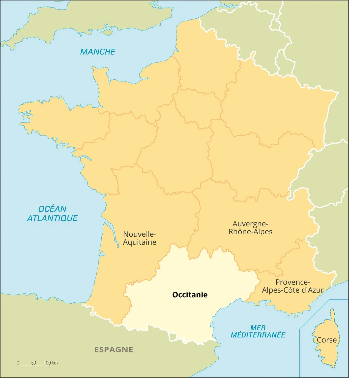 Occitanie : carte de situation