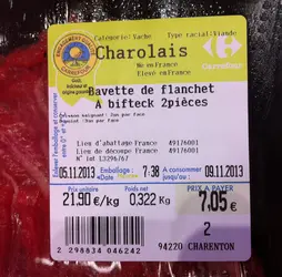 Étiquetage de viande - crédits : G. Mouly-Héras