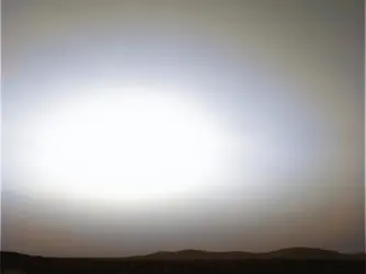 Lever de Soleil sur Mars - crédits : NASA