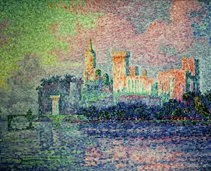 <it>Avignon. Soir (le château des Papes)</it>, P. Signac - crédits : A. Dagli Orti/ De Agostini/ Getty Images