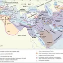 Islam, expansion du VII<sup>e</sup> au X<sup>e</sup> siècle - crédits : Encyclopædia Universalis France