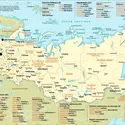 Russie : carte administrative - crédits : Encyclopædia Universalis France