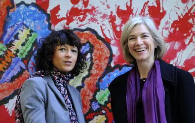 Emmanuelle Charpentier et Jennifer Doudna - crédits : Miguel Riopa/ AFP