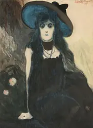 <em>La Buveuse d’absinthe</em>, L. Spilliaert - crédits : steeve-x-art/ Alamy/ Hemis