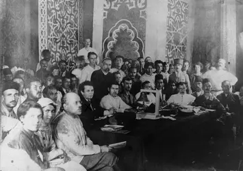 Congrès des peuples d'Orient (Bakou, 1920) - crédits : Hulton Archive/ Getty Images