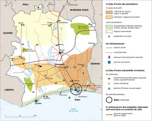 Côte d'Ivoire : économie - crédits : Encyclopædia Universalis France