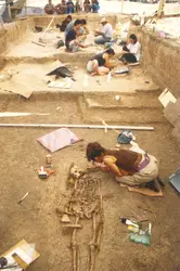 Fouille archéologique en Thaïlande du Nord - crédits : J.-P. Pautreau/ M.A.F.T.