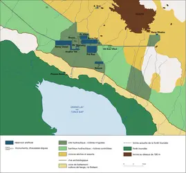 Aménagement de l'espace angkorien - crédits : Encyclopædia Universalis France