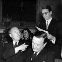 Hermann Abs et les accords de Londres (1953) - crédits : Fox Photos/ Hulton Archive/ Getty Images