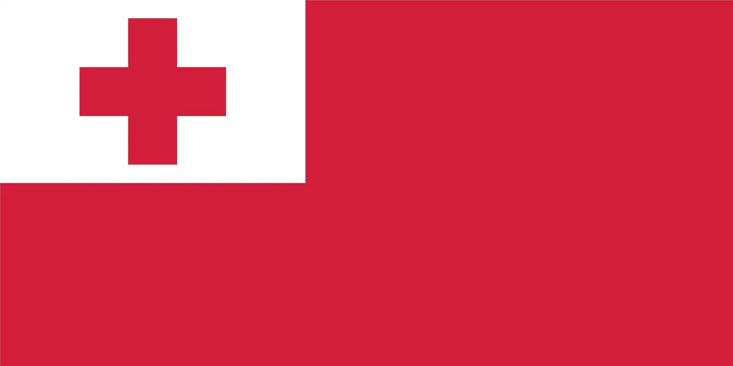 Tonga : drapeau