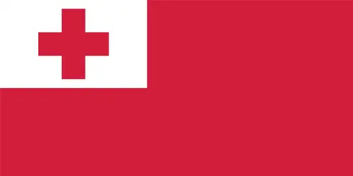 Tonga : drapeau - crédits : Encyclopædia Universalis France