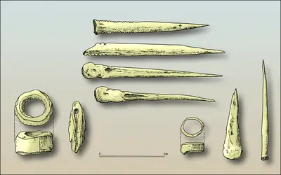 Outillage en os (Néolithique ancien) [2] - crédits : Encyclopædia Universalis France