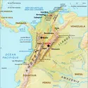 Colombie : carte physique - crédits : Encyclopædia Universalis France