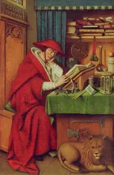 <it>Saint Jérôme dans sa cellule</it>, J. Van Eyck - crédits : AKG-images