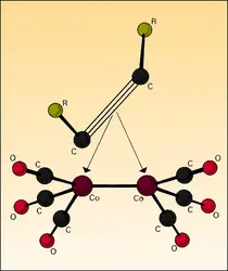 Dérivé du dicobalt-octacarbonyle - crédits : Encyclopædia Universalis France