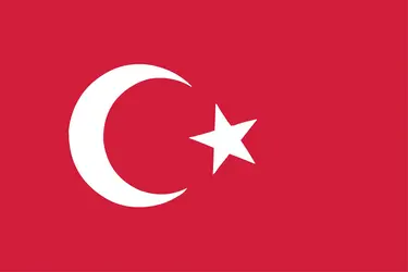 Turquie : drapeau - crédits : Encyclopædia Universalis France
