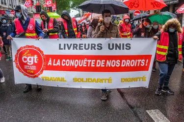 Manifestation contre l’ubérisation du monde du travail - crédits : Robert Deyrail/ Gamma-Rapho/ Getty Images