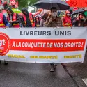 Manifestation contre l’ubérisation du monde du travail - crédits : Robert Deyrail/ Gamma-Rapho/ Getty Images