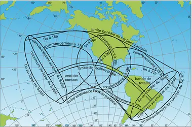 Éclipses de Soleil du 11 juillet 1991 - crédits : Encyclopædia Universalis France