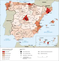 Espagne : population - crédits : Encyclopædia Universalis France